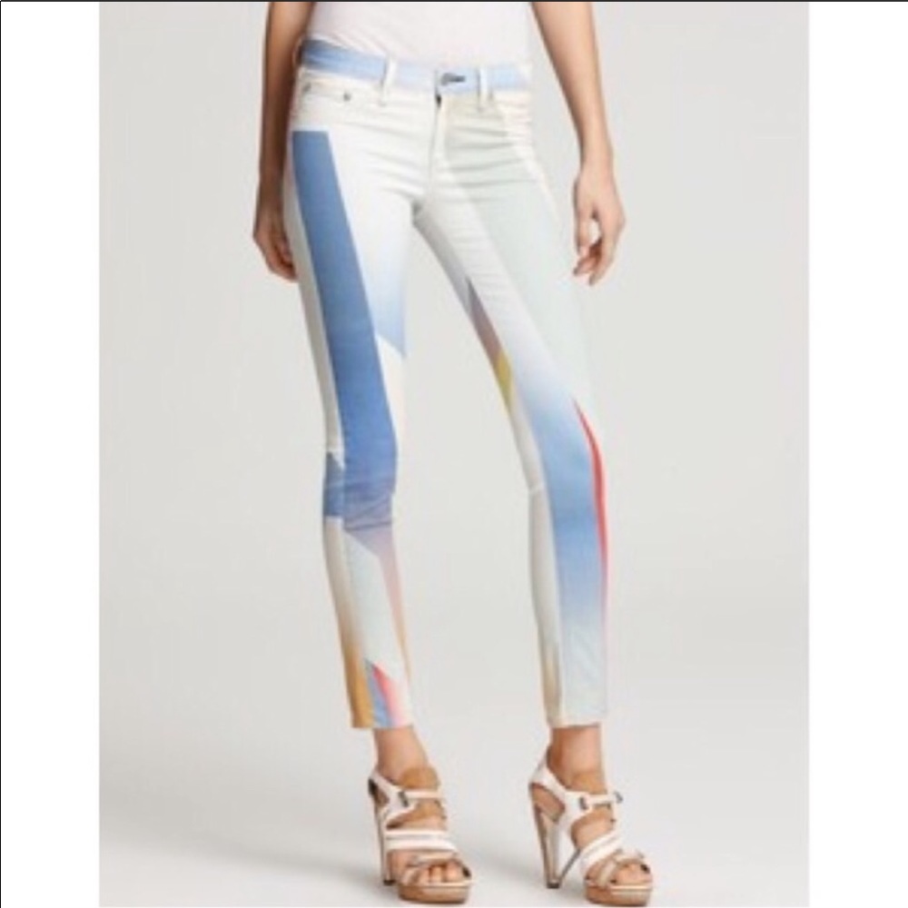 Rag and Bone Legging Skinny Jean Goetz Multicolor